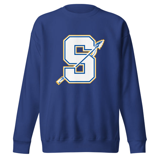 Performance | Crewneck | Senatobia Warriors Baseball | Crest Logo