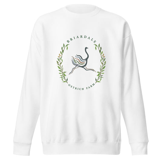 Performance | Crewneck | Briardale Ostrich Farm | Crest Logo