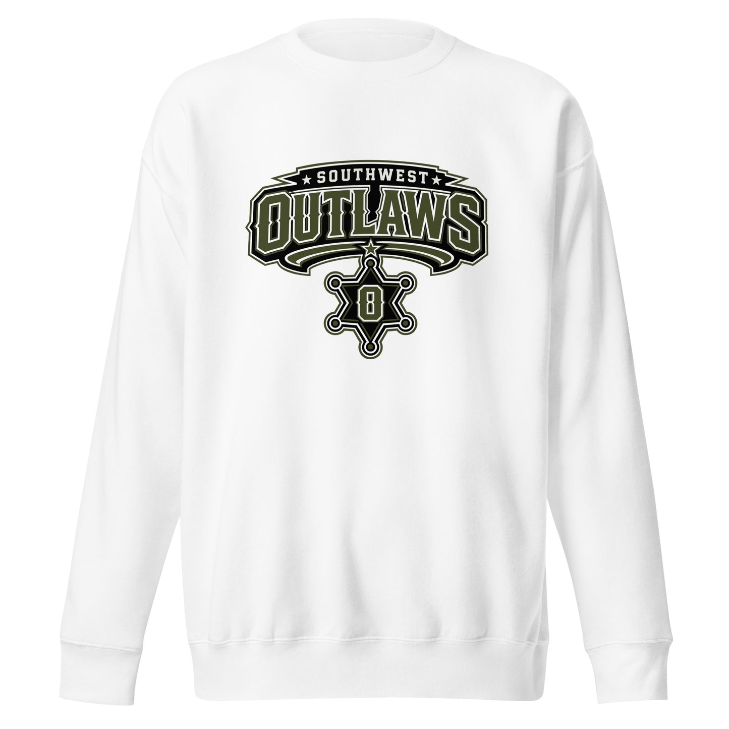 Performance | Crewneck | Southwest Outlaws | Frontier Athletics Logo