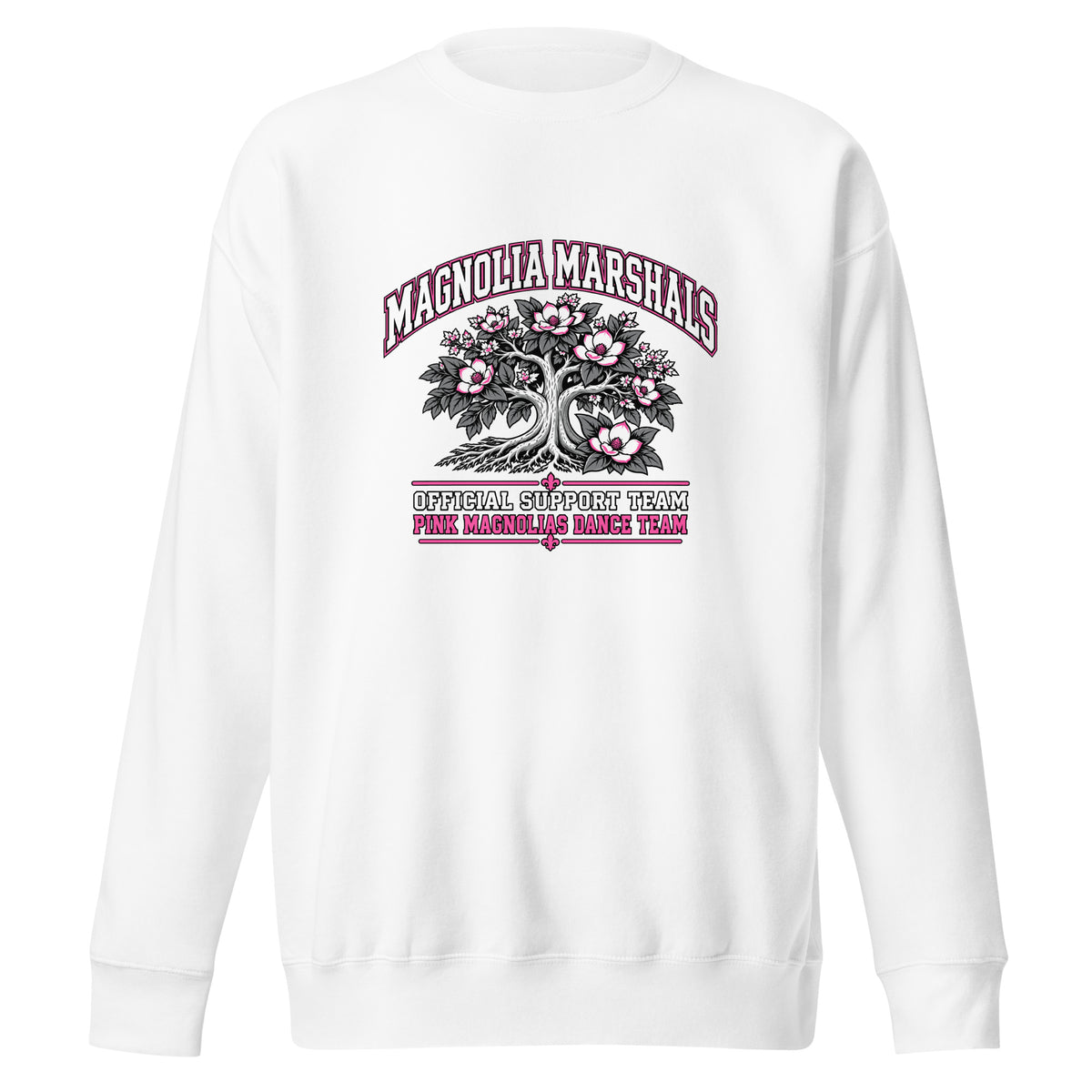 Performance | Crewneck | Pink Magnolias Dance | Crest Logo