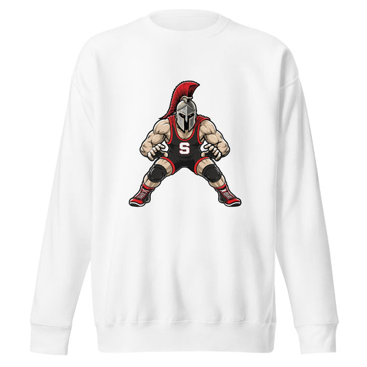 Performance | Crewneck | Spartan Wrestling Club | Mascot Logo