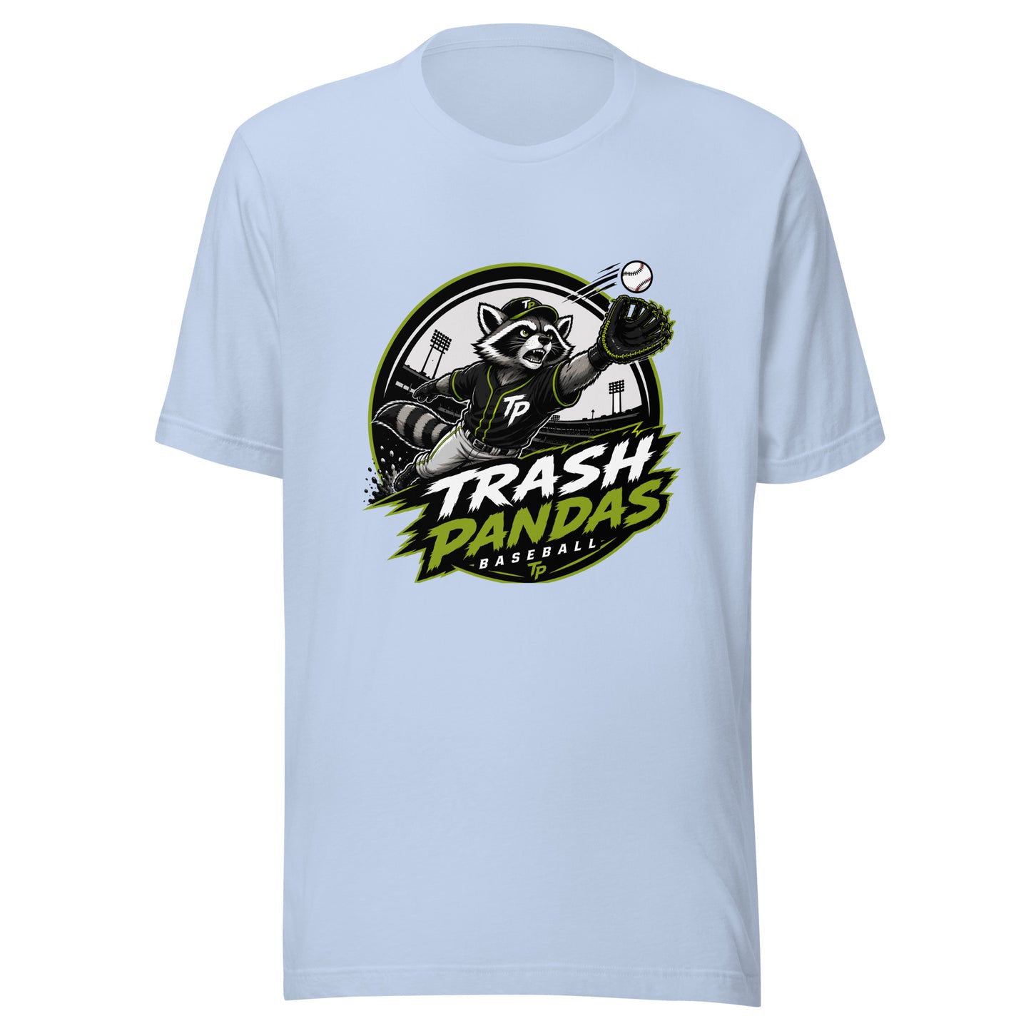 Performance | T-Shirt | Trash Pandas Baseball Organization | Emblem Logo
