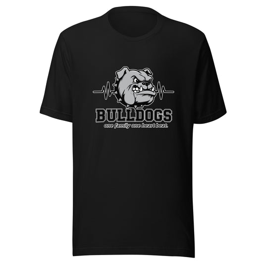 Performance | T-Shirt | Celina Recreational Football Black | Bulldogs Crest Logo