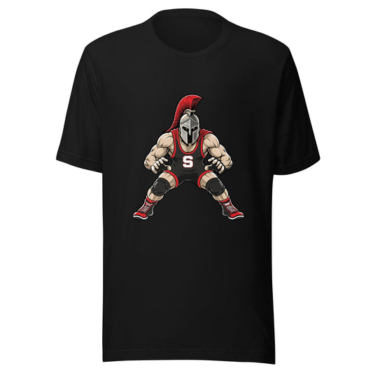 Performance | T-Shirt | Spartan Wrestling Club | Mascot Logo