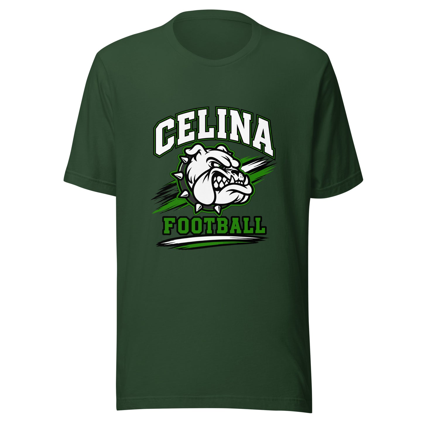 Performance | T-Shirt | Celina Black Football | Emblem Logo