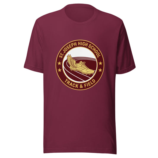 Performance | T-Shirt | St. Joseph High School - Track & Field | Badge Logo