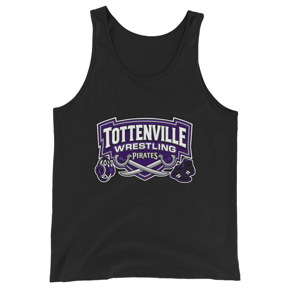 Performance | Tank Top | Tottenville wrestling club | Vanguard Logo