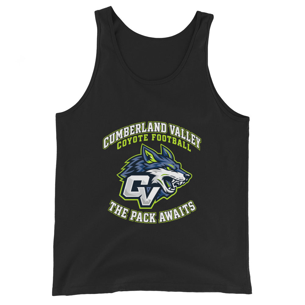 Performance | Tank Top | Cumberland Valley Coyotes Football | Emblem Logo