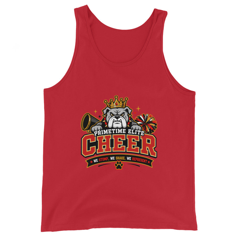 Performance | Tank Top | PTE Bulldog Cheer | Crest Logo