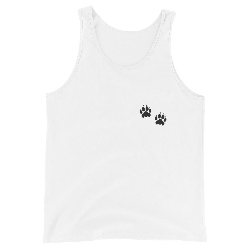 Performance | Tank Top | Orange Wave Marching Band | Paw Mark Logo