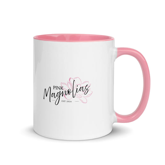 Coffee Mug | Pink Magnolias Dance | Lettermark Logo