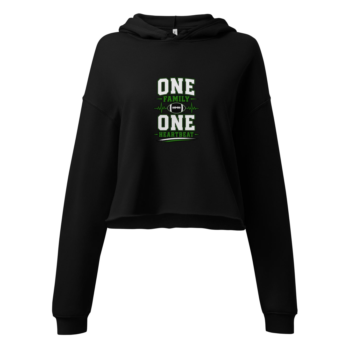Performance | Cropped Hoodie | Celina Black Football | Modern Script Logo