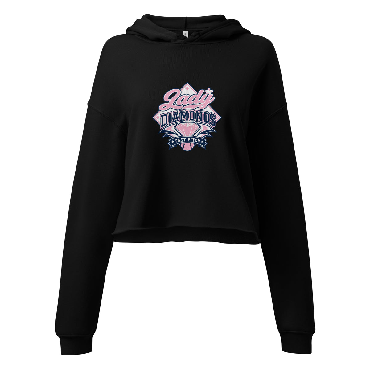 Performance | Cropped Hoodie | Lady Diamonds | Emblem Logo