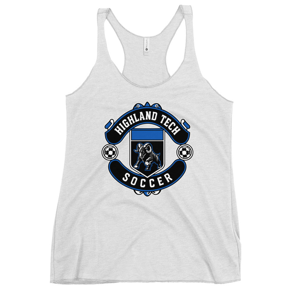 Performance | Thin Racerback Tank Top | Highland Soccer | Emblem Logo