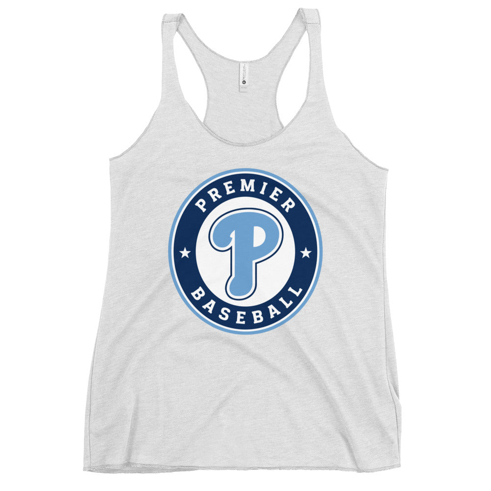 Performance | Thin Racerback Tank Top | Premier Baseball | Badge Logo