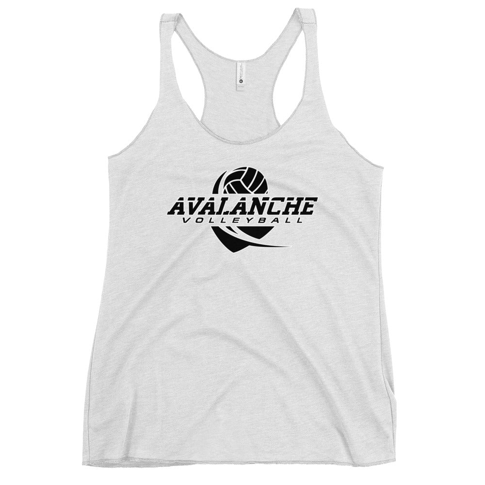 Performance | Thin Racerback Tank Top | Avalanche Volleyball Club | Crest Logo