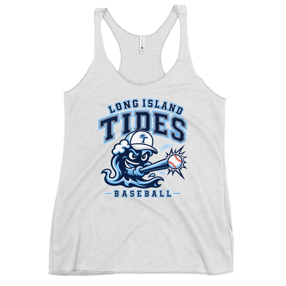 Performance | Thin Racerback Tank Top | Long Island Tides Baseball | Valor Logo