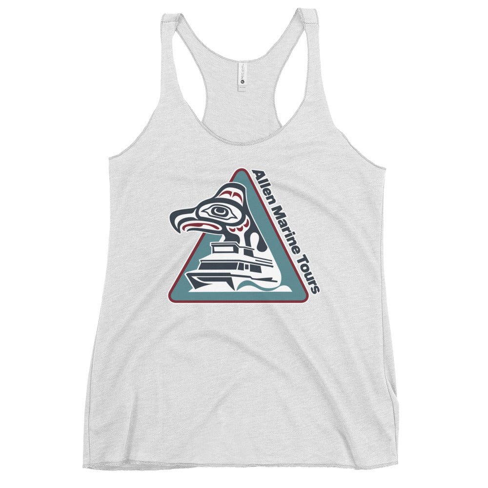 Performance | Thin Racerback Tank Top | Allen Marine | Crest Logo