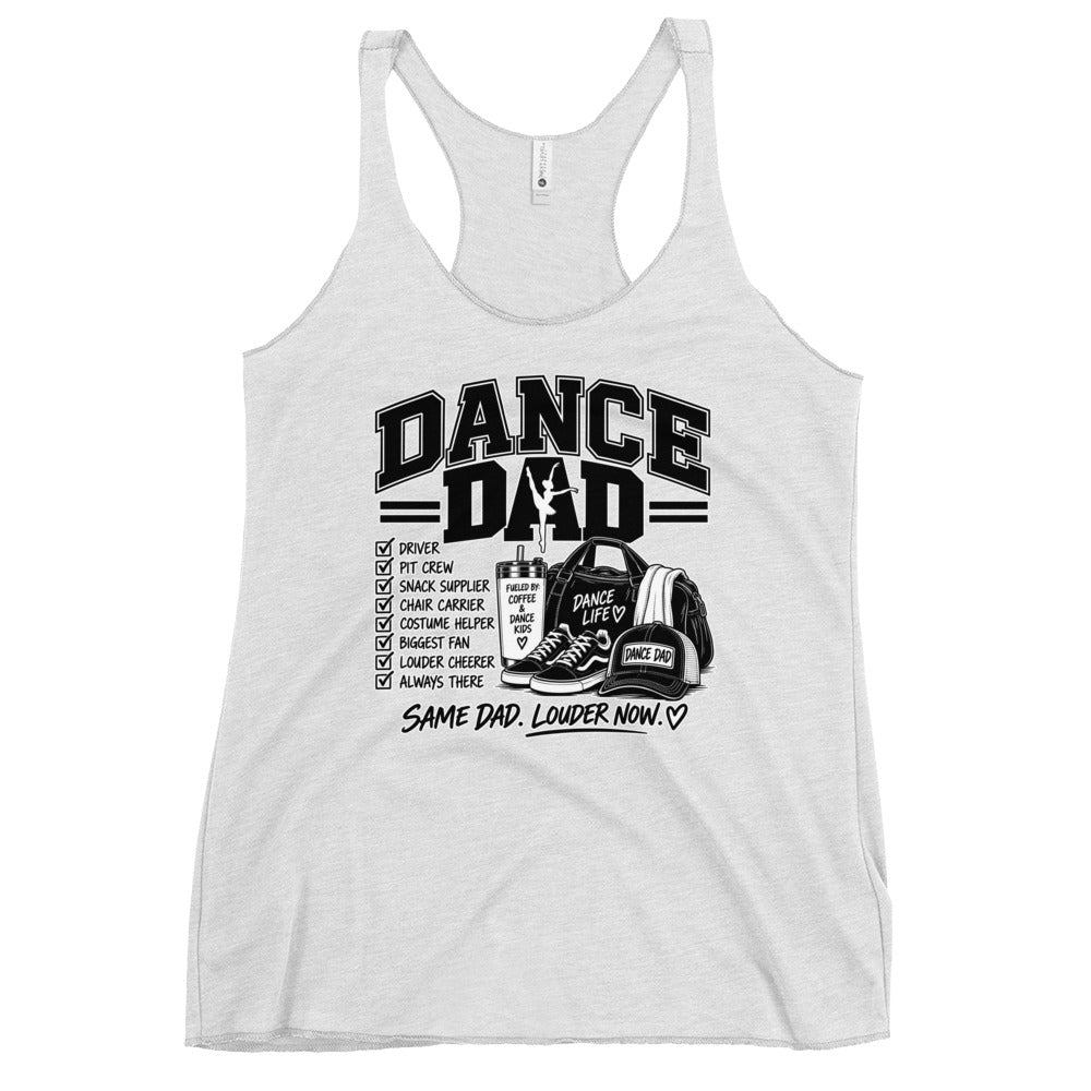 Performance | Thin Racerback Tank Top | Dance Life | Dad Crest Logo