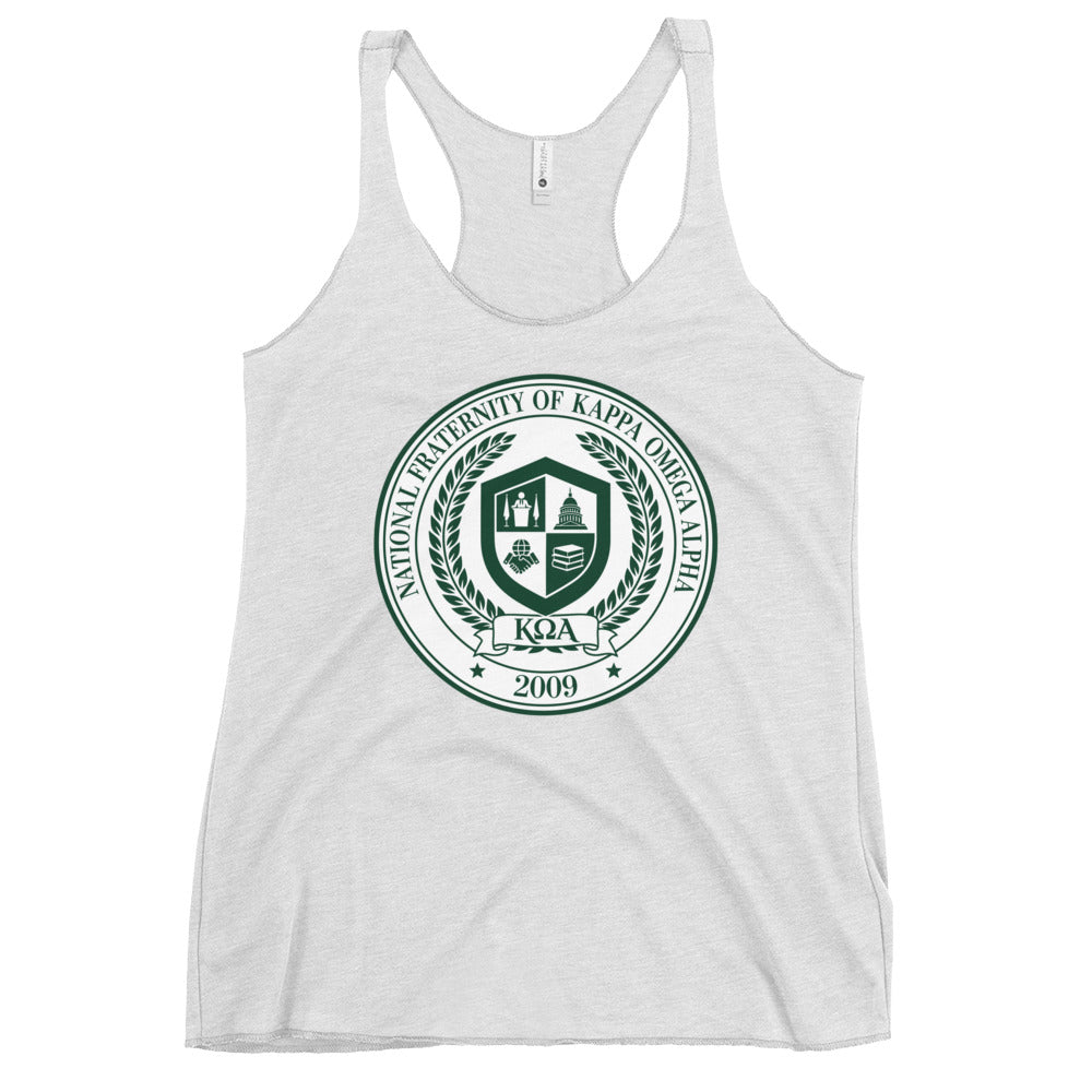 Performance | Thin Racerback Tank Top | Kappa Omega Alpha | Badge Logo