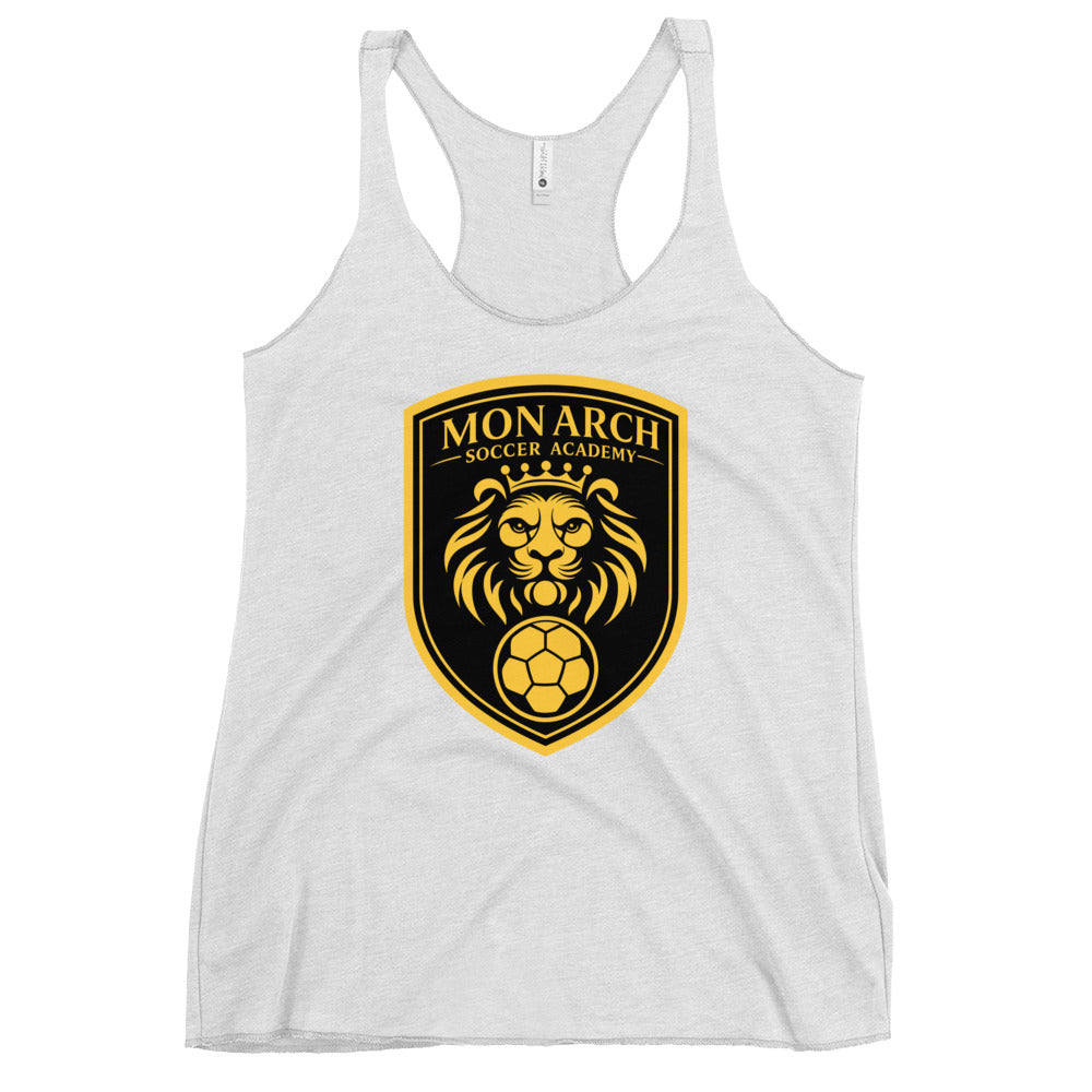 Performance | Thin Racerback Tank Top | Monarch Soccer Academy | Shield Logo