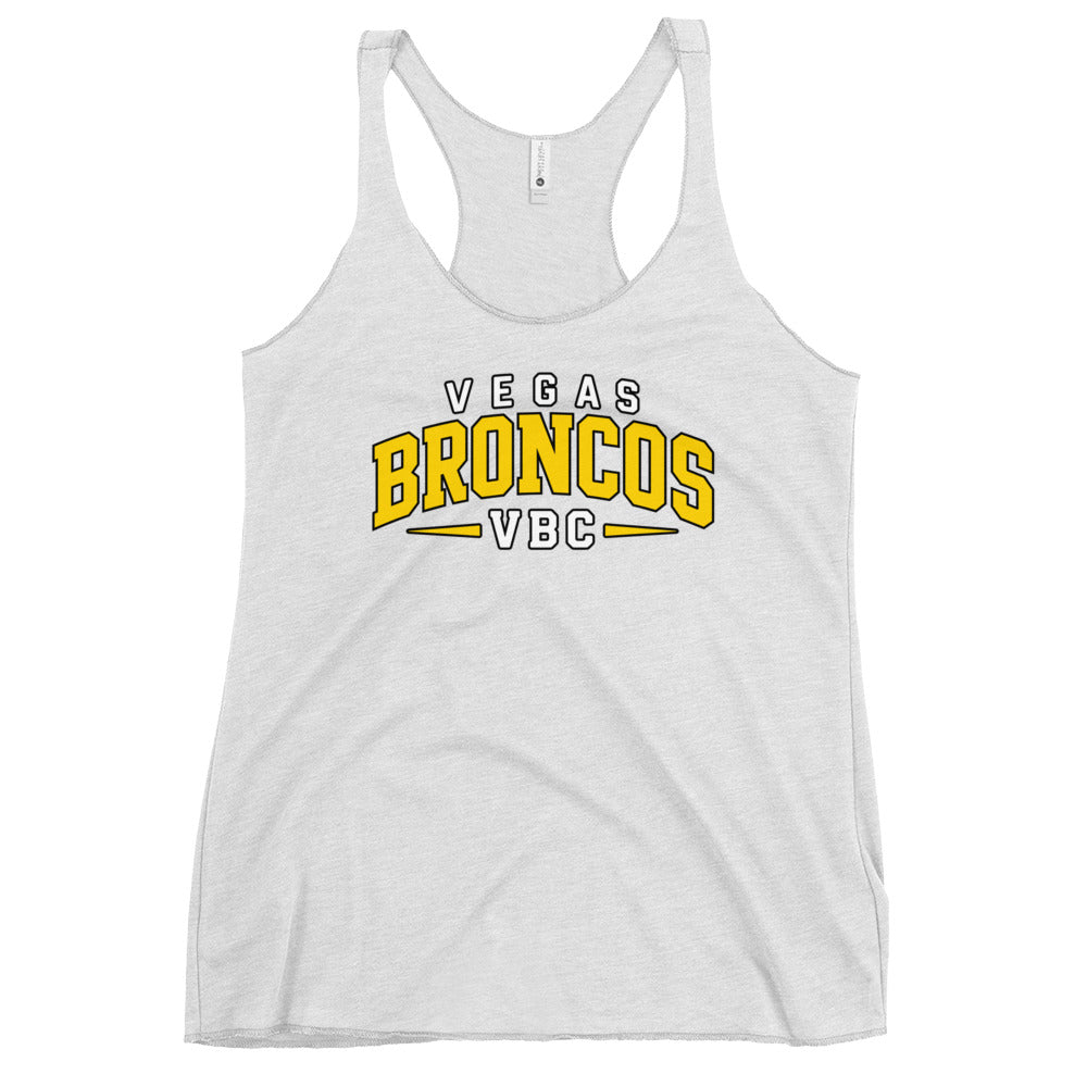 Performance | Thin Racerback Tank Top | Vegas Broncos VBC | Athletics Logo