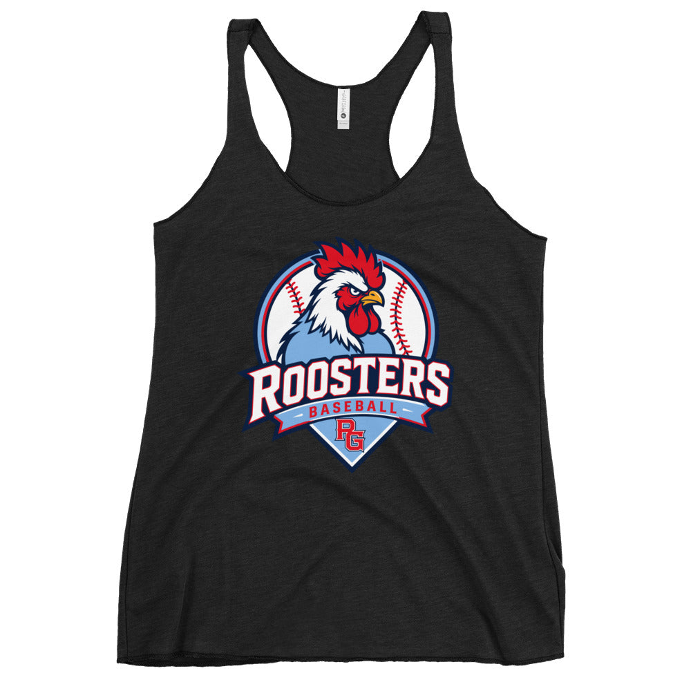 Performance | Thin Racerback Tank Top | Rooster Nation | Athletic Crest Logo