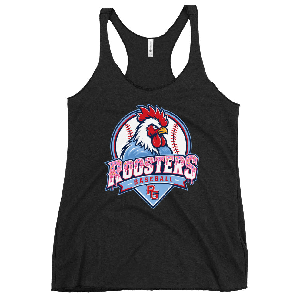 Performance | Thin Racerback Tank Top | Rooster Nation | Emblem Logo