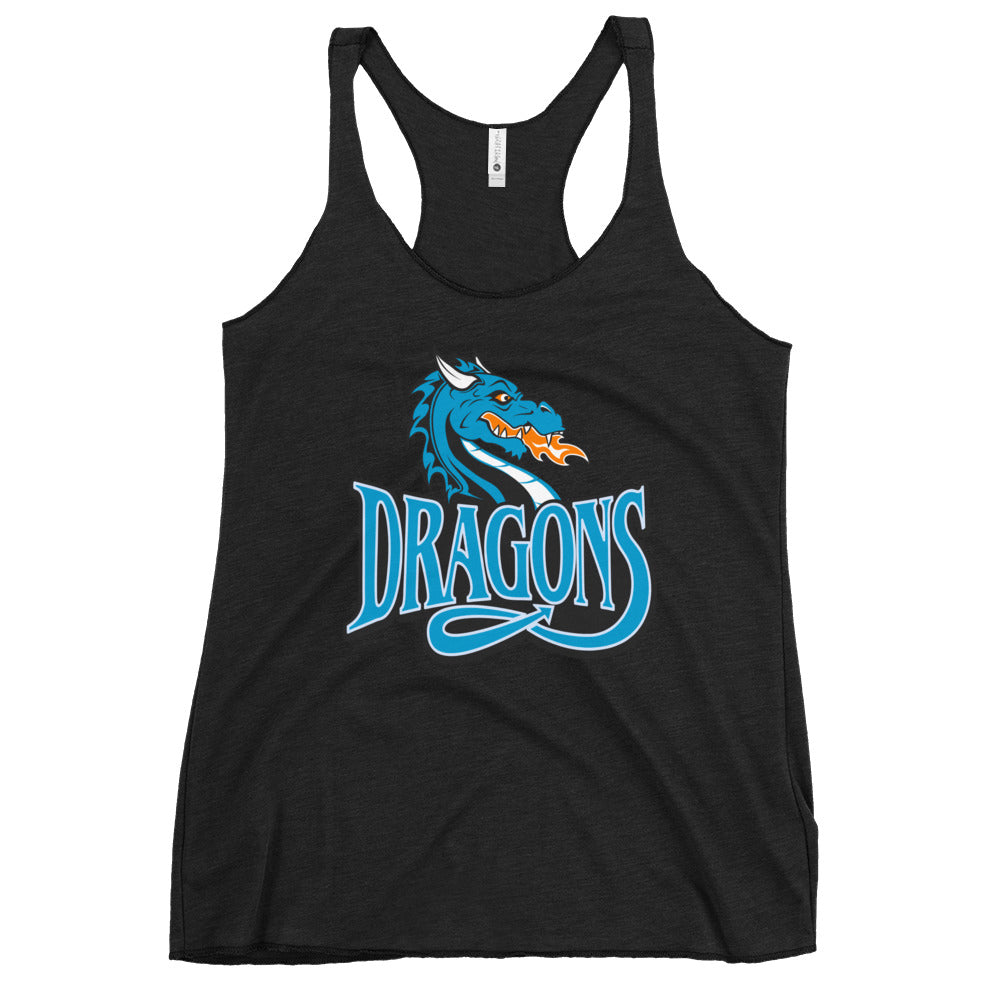 Performance | Thin Racerback Tank Top | International Studies Middle School Volleyball | Emblem Logo