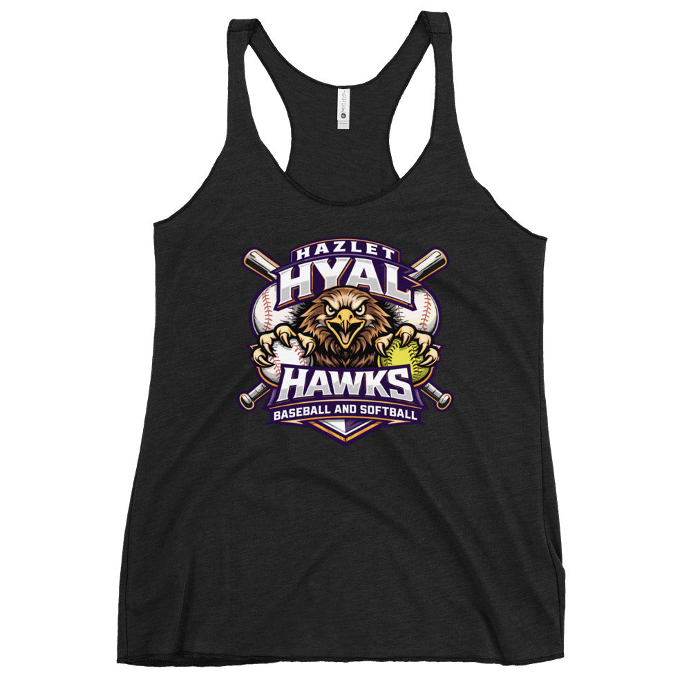 Performance | Thin Racerback Tank Top | HYAL Hawks | Emblem Logo