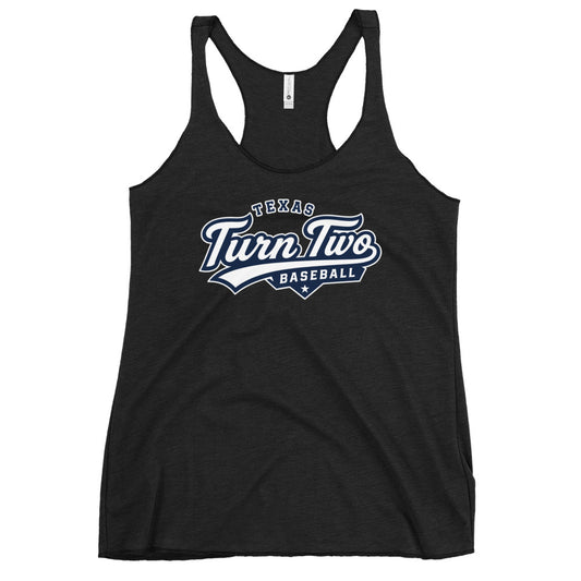 Performance | Thin Racerback Tank Top | Texas Turn Two Baseball | Athletics Logo