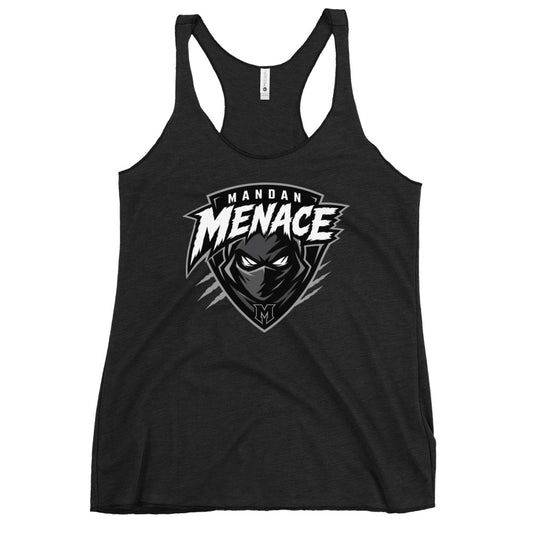 Performance | Thin Racerback Tank Top | Mandan Menace | Shield Logo