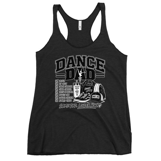 Performance | Thin Racerback Tank Top | Dance Life | Dad Crest Logo