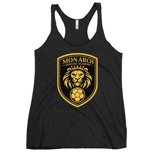 Performance | Thin Racerback Tank Top | Monarch Soccer Academy | Shield Logo