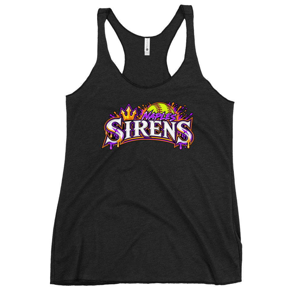 Performance | Thin Racerback Tank Top | Naples Sirens | Emblem Logo