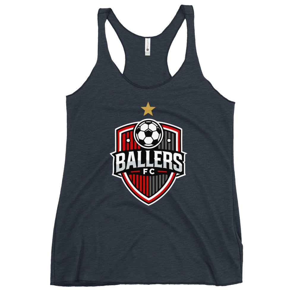 Performance | Thin Racerback Tank Top | Ballers FC | Shield Logo