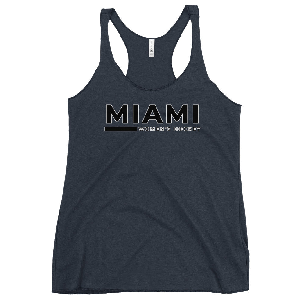 Performance | Thin Racerback Tank Top | Miami Women's Hockey | Lettermark Logo