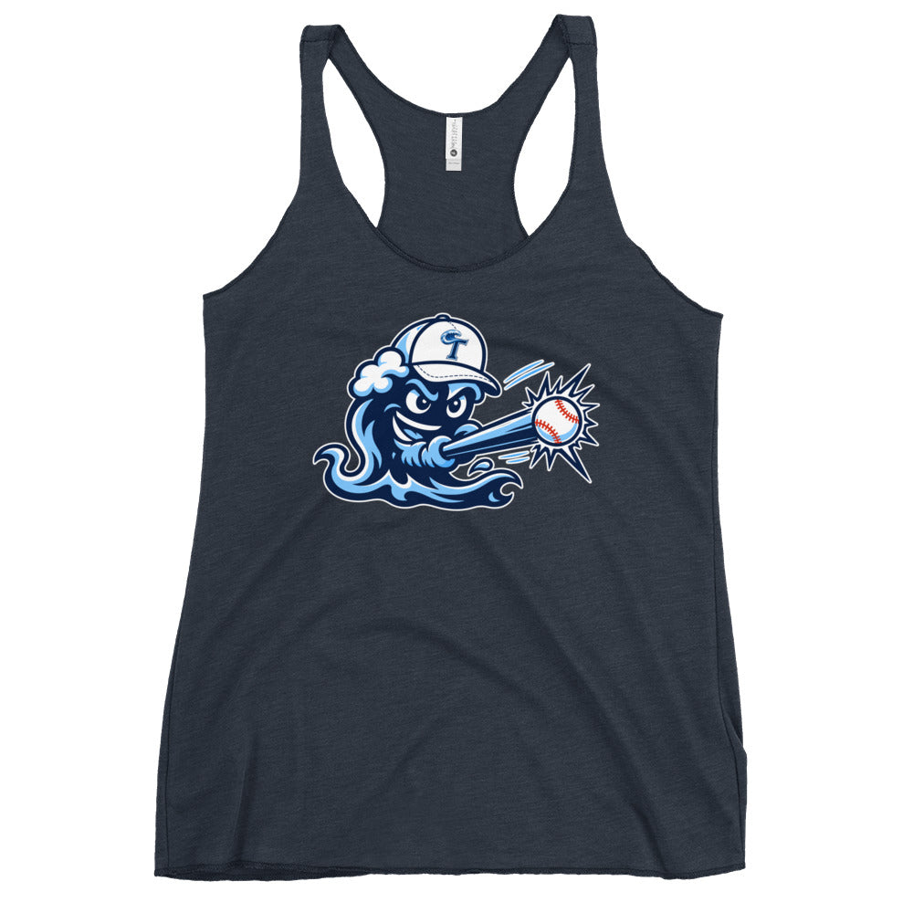 Performance | Thin Racerback Tank Top | Long Island Tides Baseball | Mascot Logo