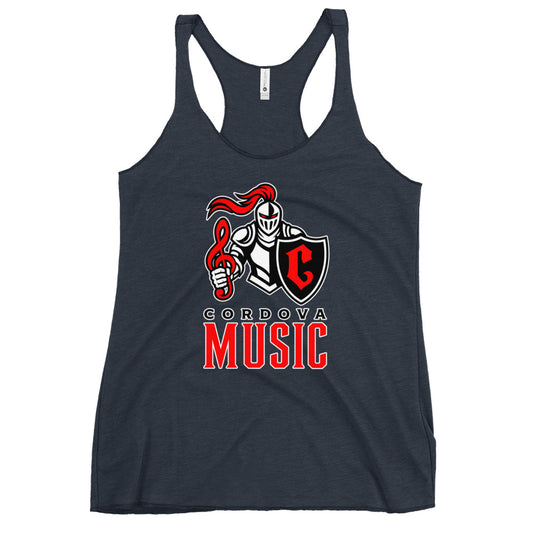 Performance | Thin Racerback Tank Top | Cordova High Music | Vanguard Logo