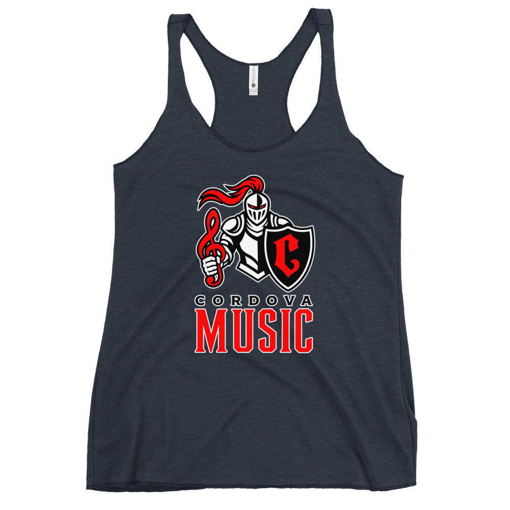 Performance | Thin Racerback Tank Top | Cordova High Music | Vanguard Logo