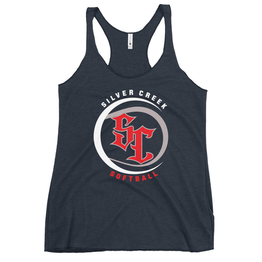 Performance | Thin Racerback Tank Top | Silver Creek 12U Schreiber | Crest Logo
