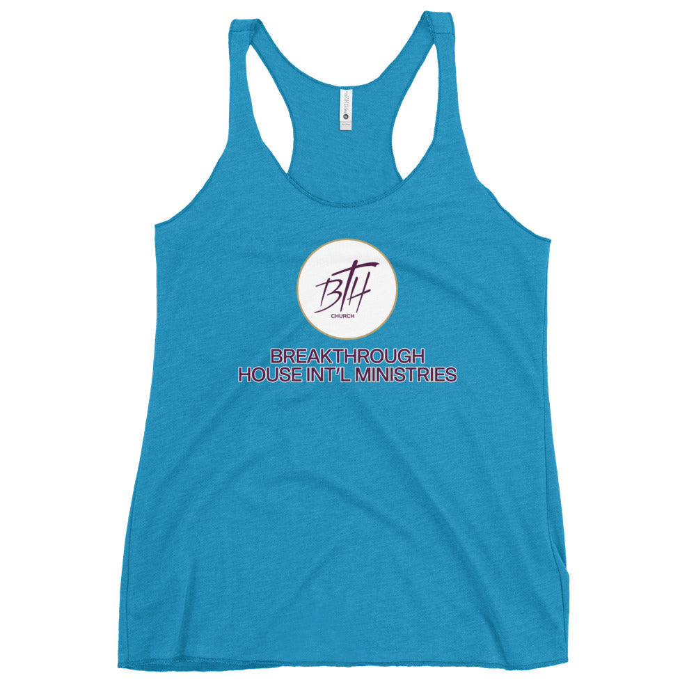 Performance | Thin Racerback Tank Top | Breakthrough House International Ministries | Crest Logo