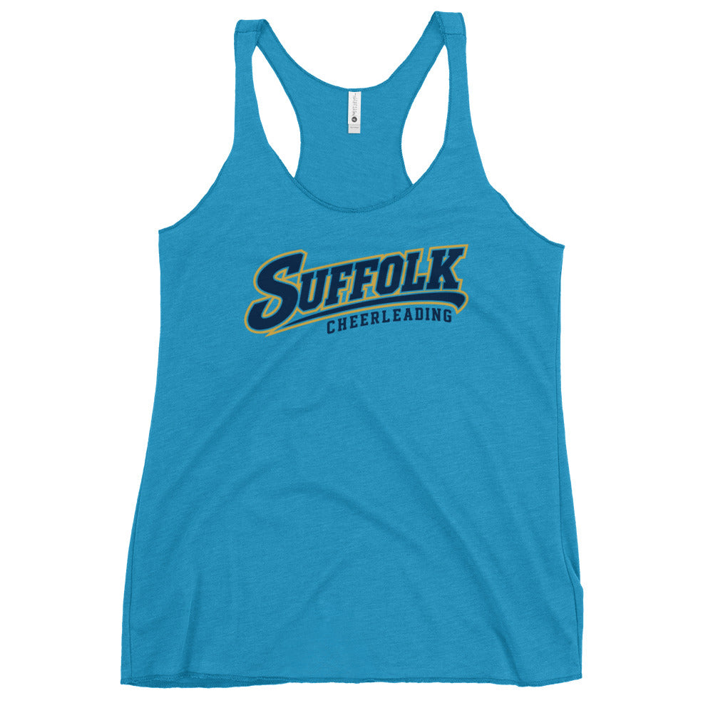 Performance | Thin Racerback Tank Top | Suffolk University Cheerleading | Athletics Logo