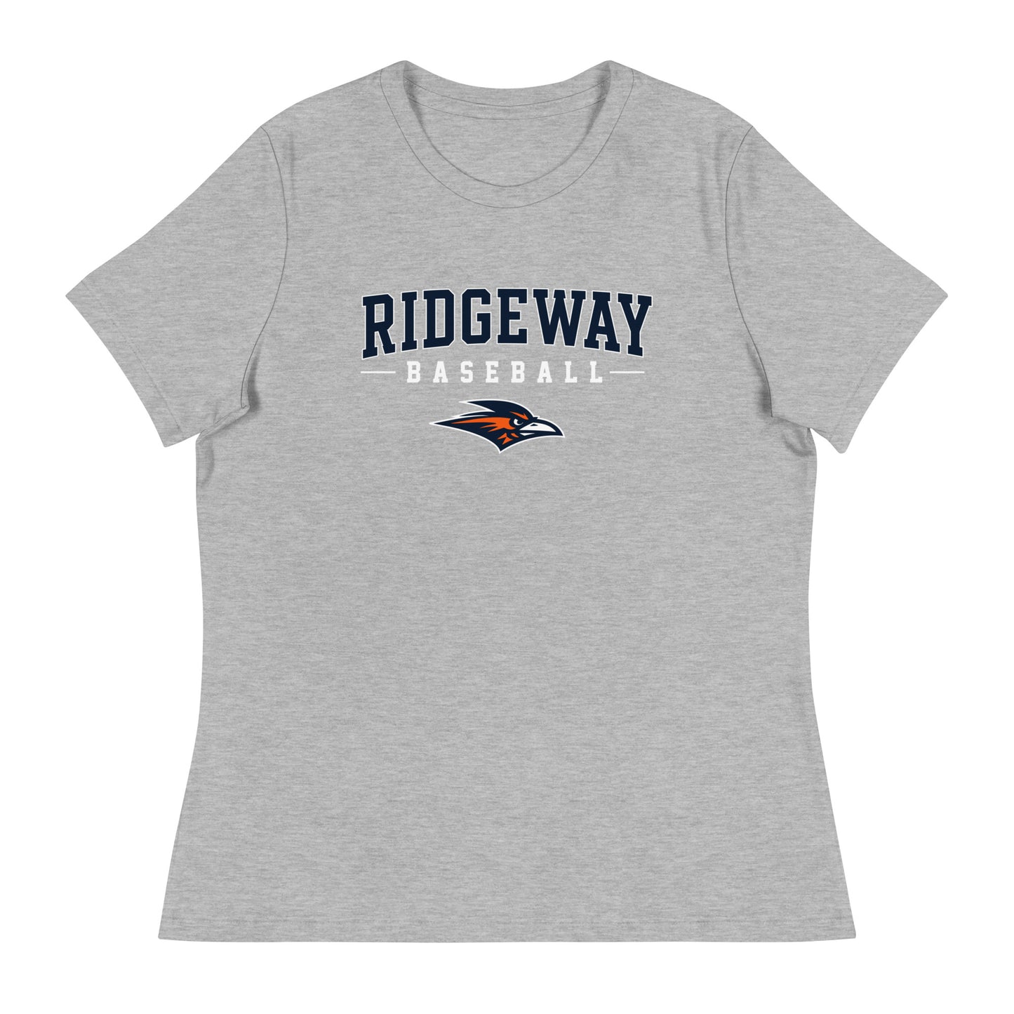 Performance | Women's Relaxed T Shirt | Ridgeway High School Baseball | Modern Script Logo