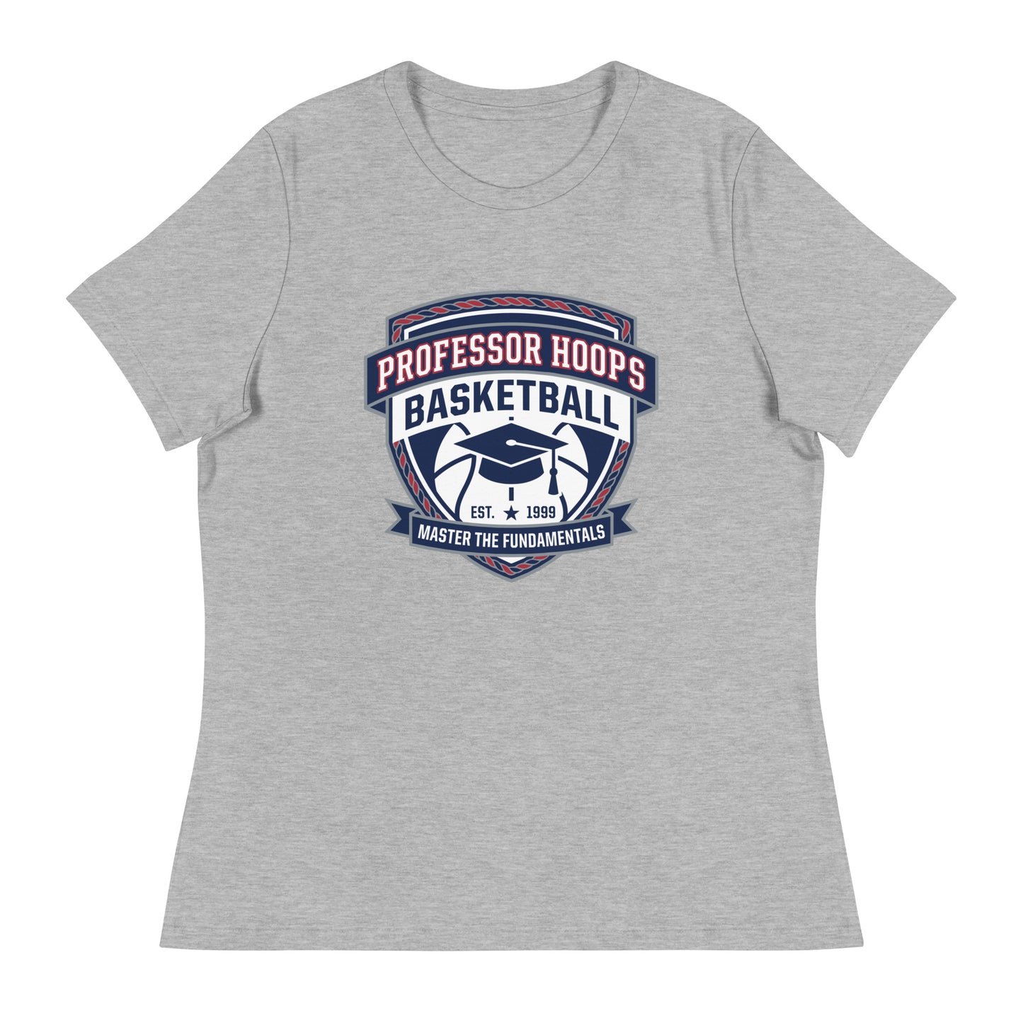 Performance | Women's Relaxed T Shirt | Professor Hoops Basketball | Crest Logo