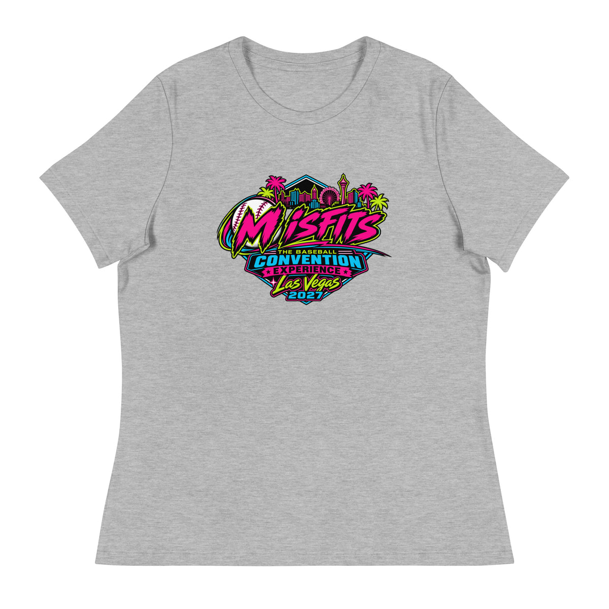 Performance | Women's Relaxed T Shirt | Misfits Baseball | Crest Logo