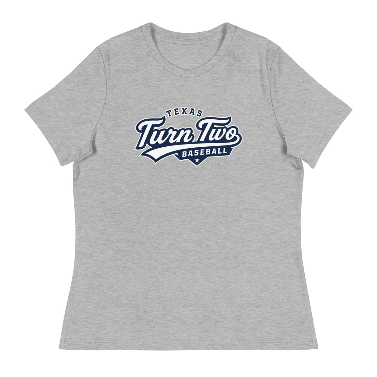 Performance | Women's Relaxed T Shirt | Texas Turn Two Baseball | Athletics Logo