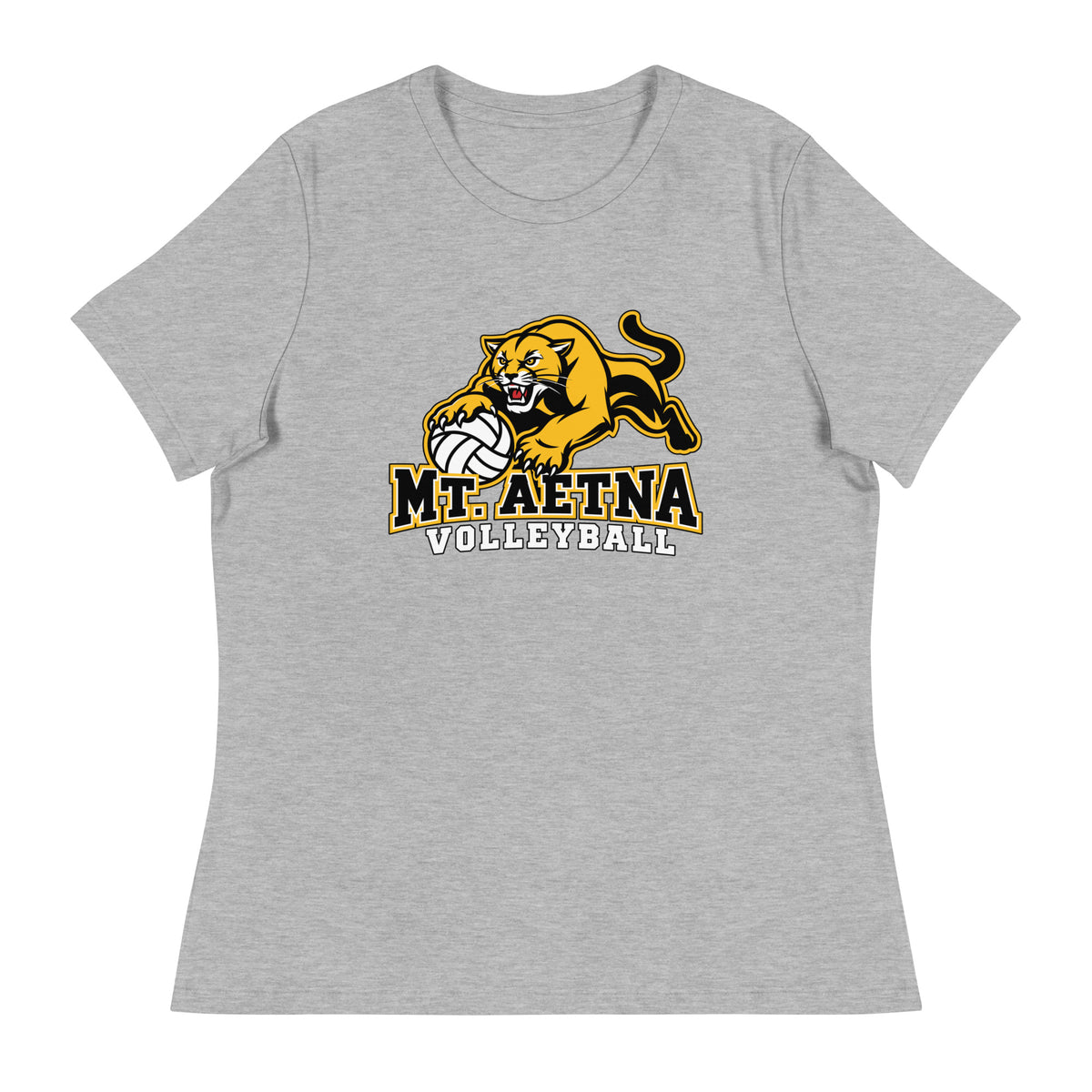 Performance | Women's Relaxed T Shirt | Mt. Aetna Adventist School | Volleyball Apex Logo