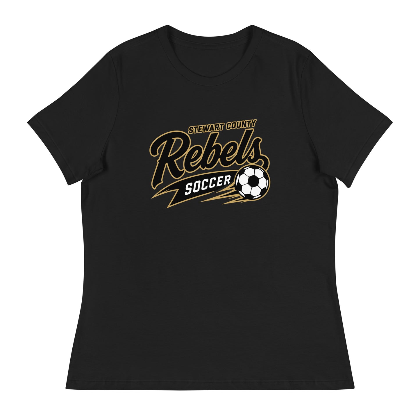 Performance | Women's Relaxed T Shirt | Stewart County Soccer | Rebels Logo