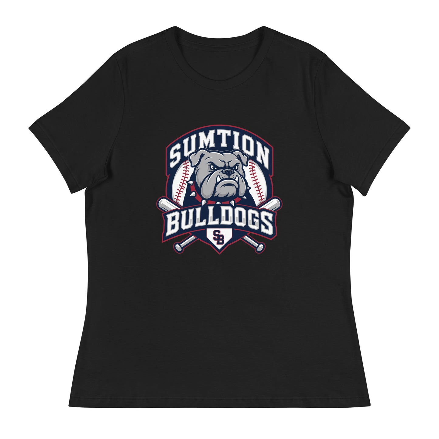 Performance | Women's Relaxed T Shirt | Sumtion bulldogs | Emblem Logo